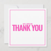 Neon rosa fet tackkort