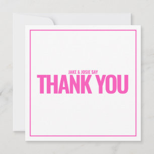 Neon rosa fet tackkort tack kort