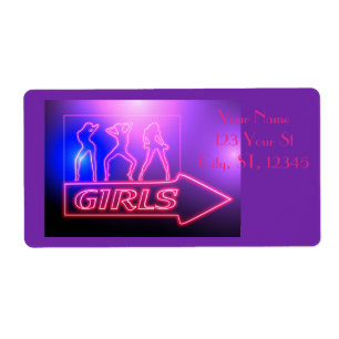 Neon Rosa Girls Sign Thunder_Cove Fraktsedel