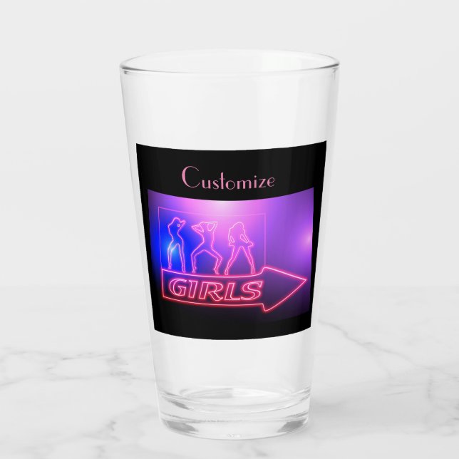 Neon Rosa Girls Sign Thunder_Cove Glaskopp (Baksida)
