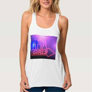 Neon Rosa Girls Sign Thunder_Cove    Linne Med Racerback