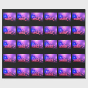 Neon Rosa Girls Sign Thunder_Cove Presentpapper