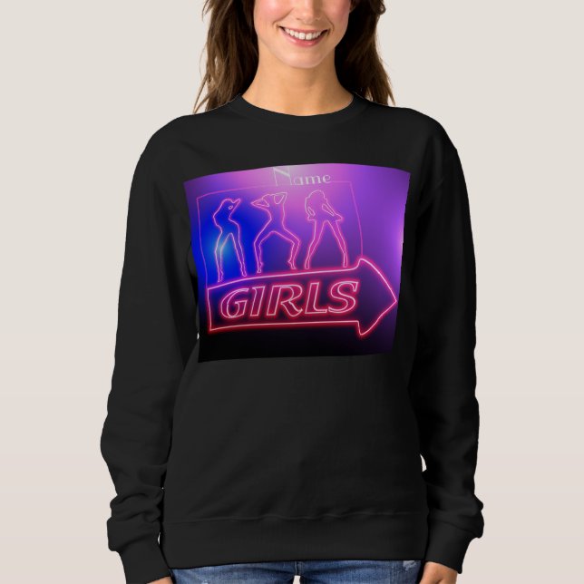 Neon Rosa Girls Sign Thunder_Cove T Shirt (Framsida)