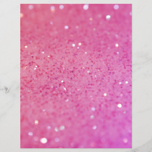 Neon Rosa Glitter Gnistrande Reklamblad (Framsidan)