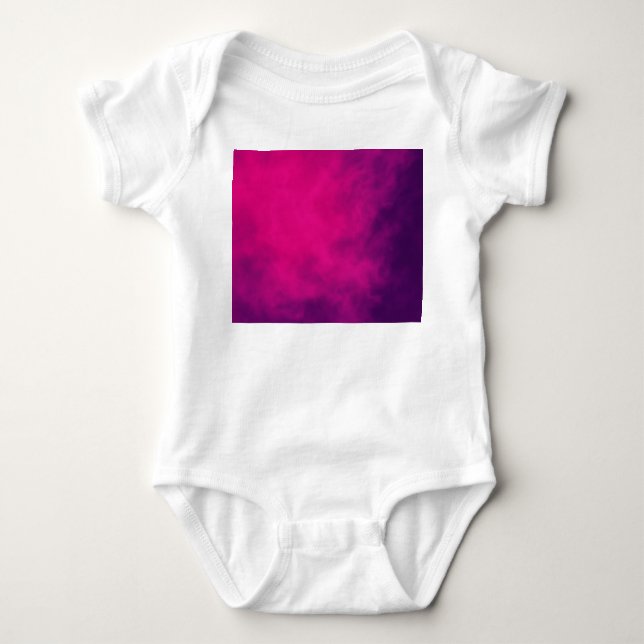 Neon Rosa Gradient Baby Bodykostym - Anpassade T Shirt (Framsida)