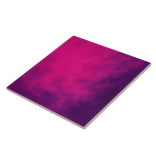 Neon Rosa Gradient Ceramic Tile - Anpassade Kakelplatta