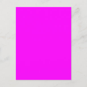 Neon rosa hex-kod FF00FF Vykort
