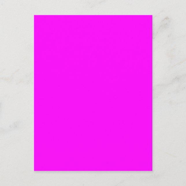 Neon rosa hex-kod FF00FF Vykort (Framsida)