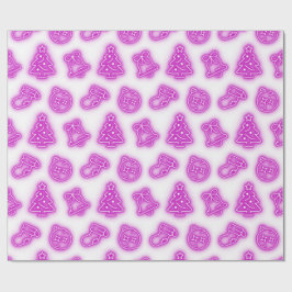 Neon Rosa jul på White Presentpapper