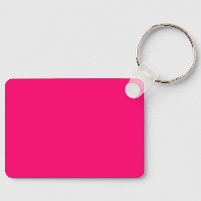 Neon Rosa Keychain - Anpassadets Märkre Nyckelring (Framsida)