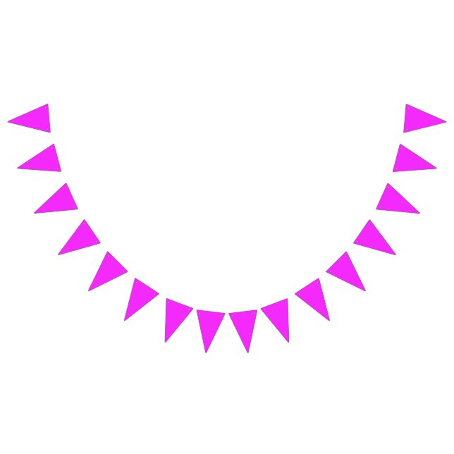 Neon Rosa - Lägg till ditt eget tecken, foto, namn Vimplar (Alla)