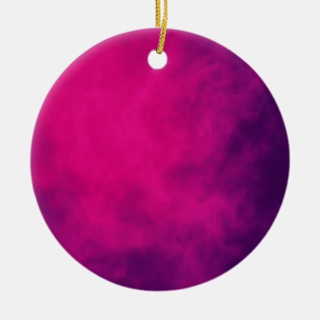 Neon Rosa & Lila Smoke Ornament - Anpassade (Framsidan)