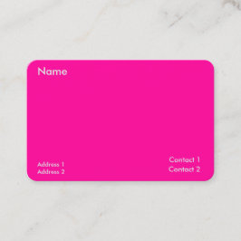 neon rosa - minimalist visitkort