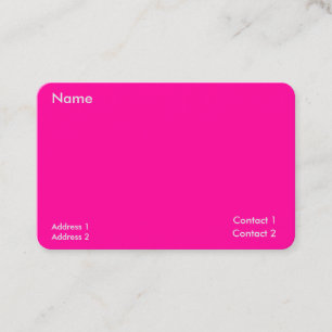 neon rosa - minimalist visitkort