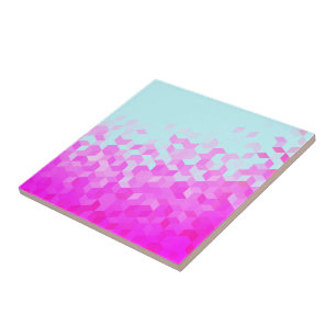 Neon Rosa Mosaic Ceramic Tile Kakelplatta