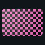Neon Rosa och svart Checkerboard-Vintage Badrumsmatta<br><div class="desc">Neon Rosa och svart Checkerboard | VINTAGE | Klassisk | TRENDIG | SNYGGT | MODE | Minimal</div>
