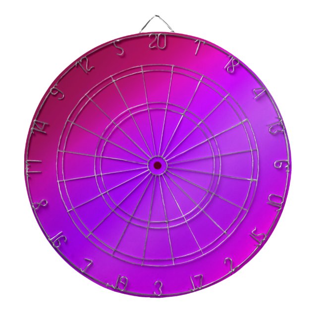 Neon Rosa Ombre Darttavla (Framsidan)