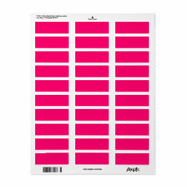 Neon Rosa Returetiketter - Anpassningsbar & bulk Returadress Etikett