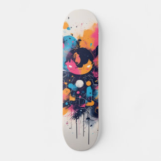 Neon Rosa Skateboard, Glow-in-the-Mörk Skateboard, Mini Skateboard Bräda 18,5 Cm