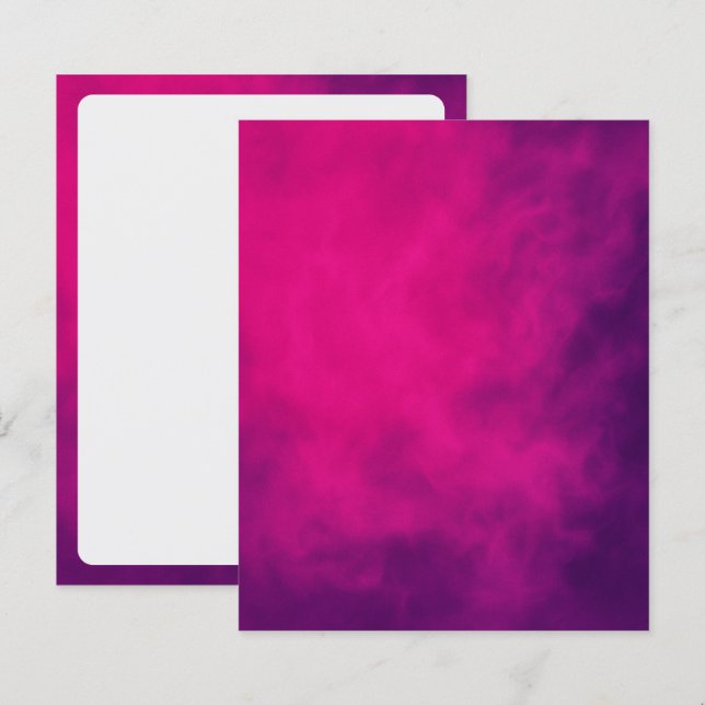 Neon Rosa Smoke Event Papprare Lakan - Anpassade (Fram/baksida)