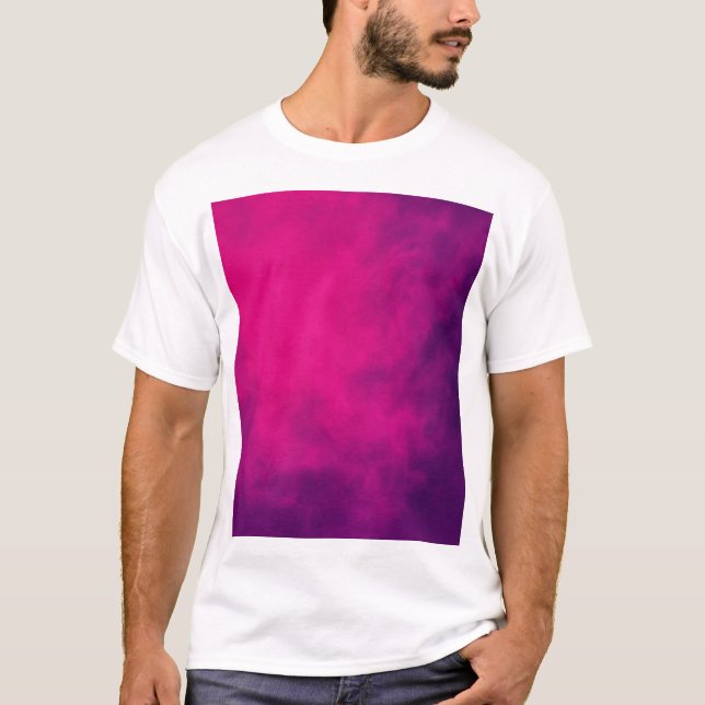 Neon Rosa Smoke Manar Anpassningsbar T-Shirt (Framsida)