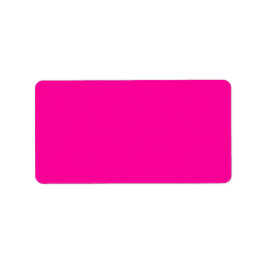 Neon Rosa Solid Färg Adressetikett