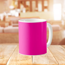 Neon Rosa Solid Färg Kaffemugg