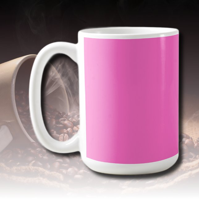 Neon Rosa Solid Färg | Klassisk Kaffemugg (Skapare uppladdad)