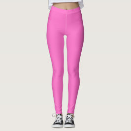 Neon Rosa Solid Färg | Klassisk Leggings
