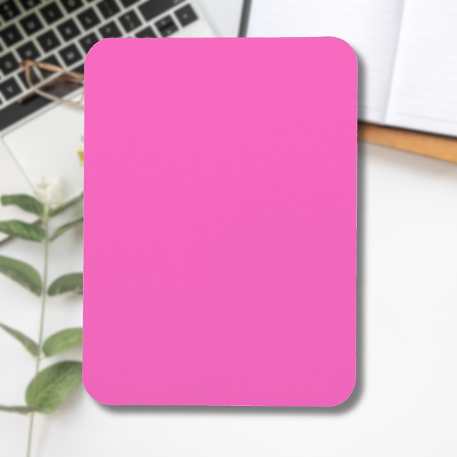 Neon Rosa Solid Färg | Klassisk Magnet (Skapare uppladdad)