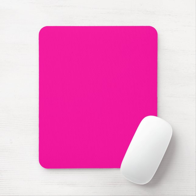 Neon Rosa Solid Färg Musmatta (Med mus)