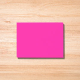 Neon Rosa Solid Färg Post-it Block