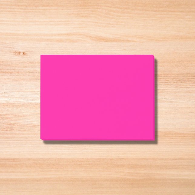 Neon Rosa Solid Färg Post-it Block (Skapare uppladdad)