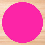 Neon Rosa Solid Färg Underlägg Papper Rund<br><div class="desc">En livfull och elektrifierande rosa som är en fullt av energi och upphetsning.Att minnas nybörjare som tänder en brinnande nattliv i staden eller de tropiska blommornas livliga huvar,  färg är djärvt,  lekfullt och oförskämt levande.Perfekt för att skapar ett slående påstående.</div>