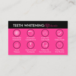 Neon Rosa Teeth Whitening Aftercare Tips Visitkort