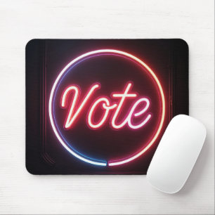 Neon Rosa Vote Sign-On-Black Musmatta