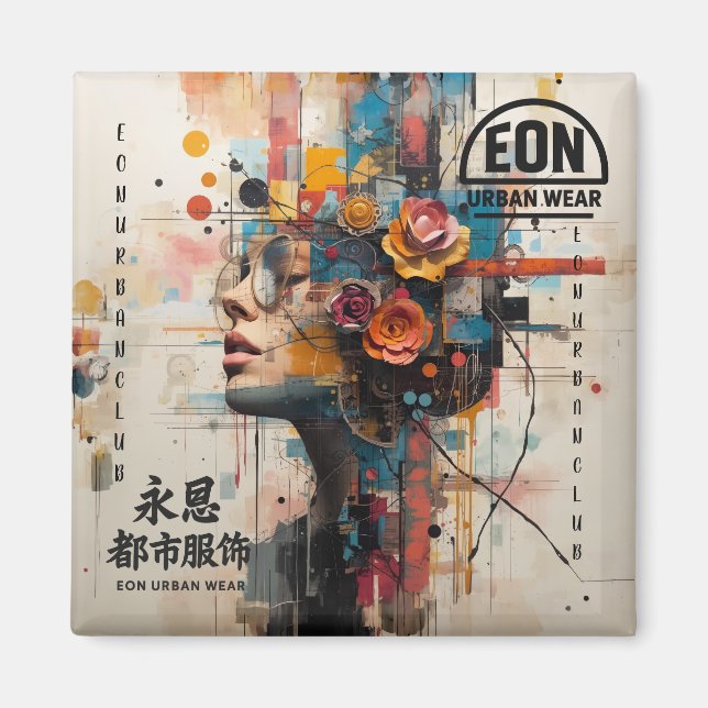 NEON ROSE MAGNET (Framsidan)