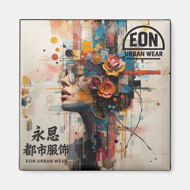 NEON ROSE MAGNET (Framsidan)