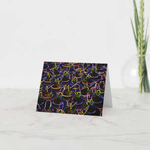 Neon Rubber Anka Anpassade Note Card Tack Kort