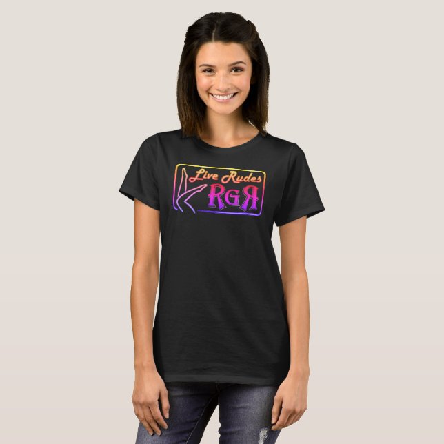 neon Rude Girl Revue  T Shirt (Hel framsida)