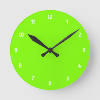 Neon Rund Klocka