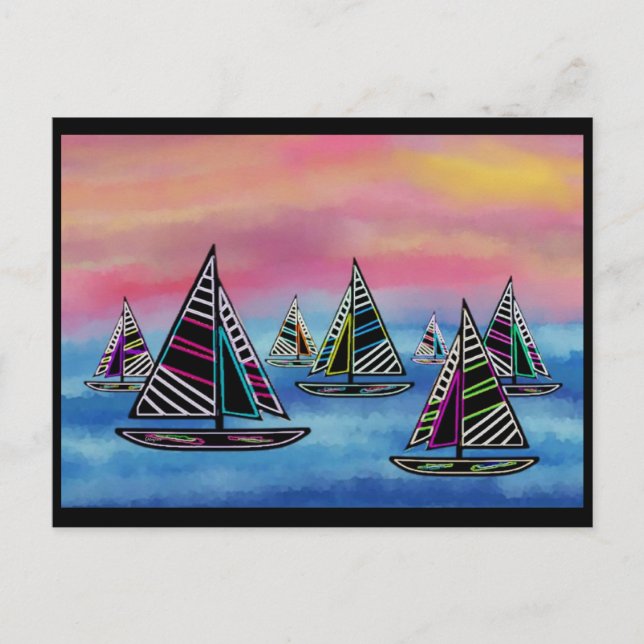 Neon Sails i Sol Vykort (Framsida)