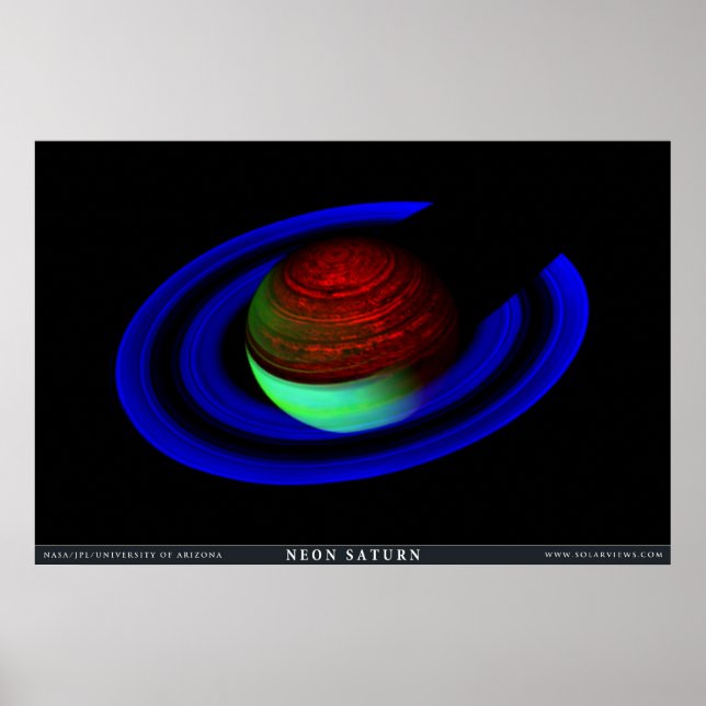 Neon Saturn Poster (Framsidan)