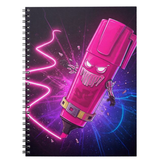 Neon Scribbler Anteckningsbok (Framsidan)