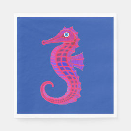 Neon Seahorse papper napkins Pappersservett