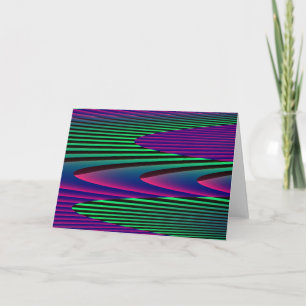 Neon Seas Greeting Card Kort