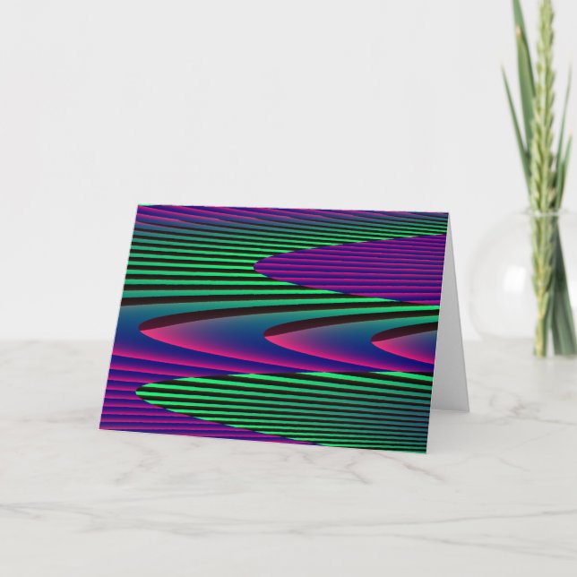 Neon Seas Greeting Card Kort (Framsida)