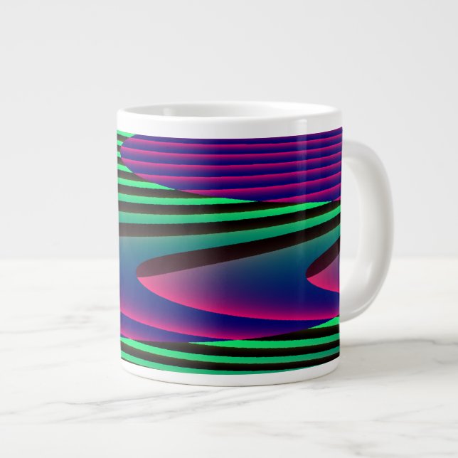 Neon Seas Mugg Jumbo Mugg (Framsida höger)