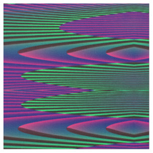 Neon Seas Patterned Craft Fabric Tyg