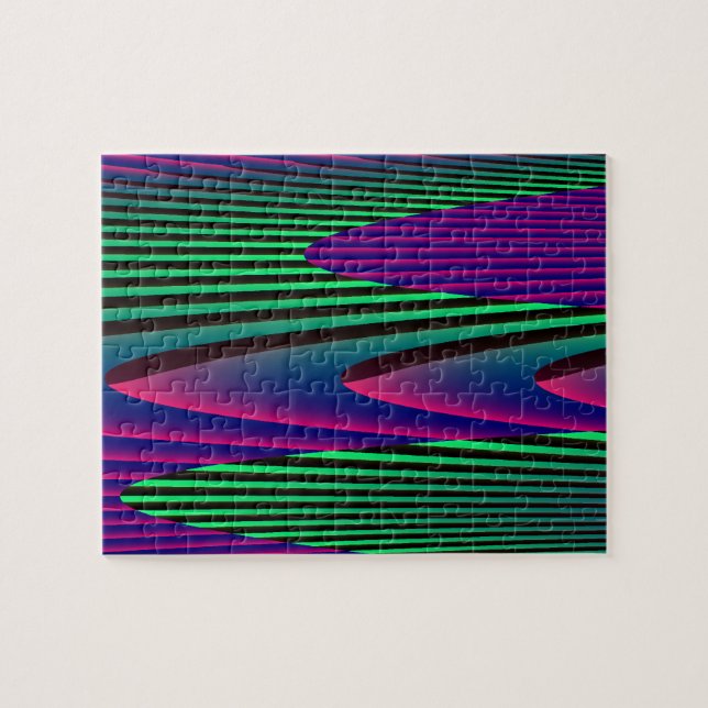 Neon Seas svårt Puzzle Pussel (Horisontell)